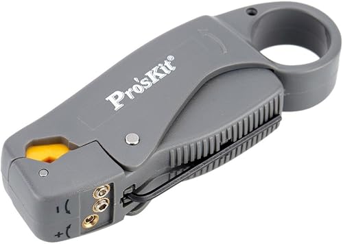ProsKit 6PK-322 - Cortador de cable coaxial giratorio para RG-58 RG-59 RG-6