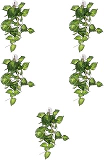 POPETPOP 5 Peças De Simulação De Rastreador Planta Terrário Plantas De Plástico Plantas De Tanque De Peixes Plantas De Plástico Répteis Videiras Decorações De Tanque De Peixes Reptisoil