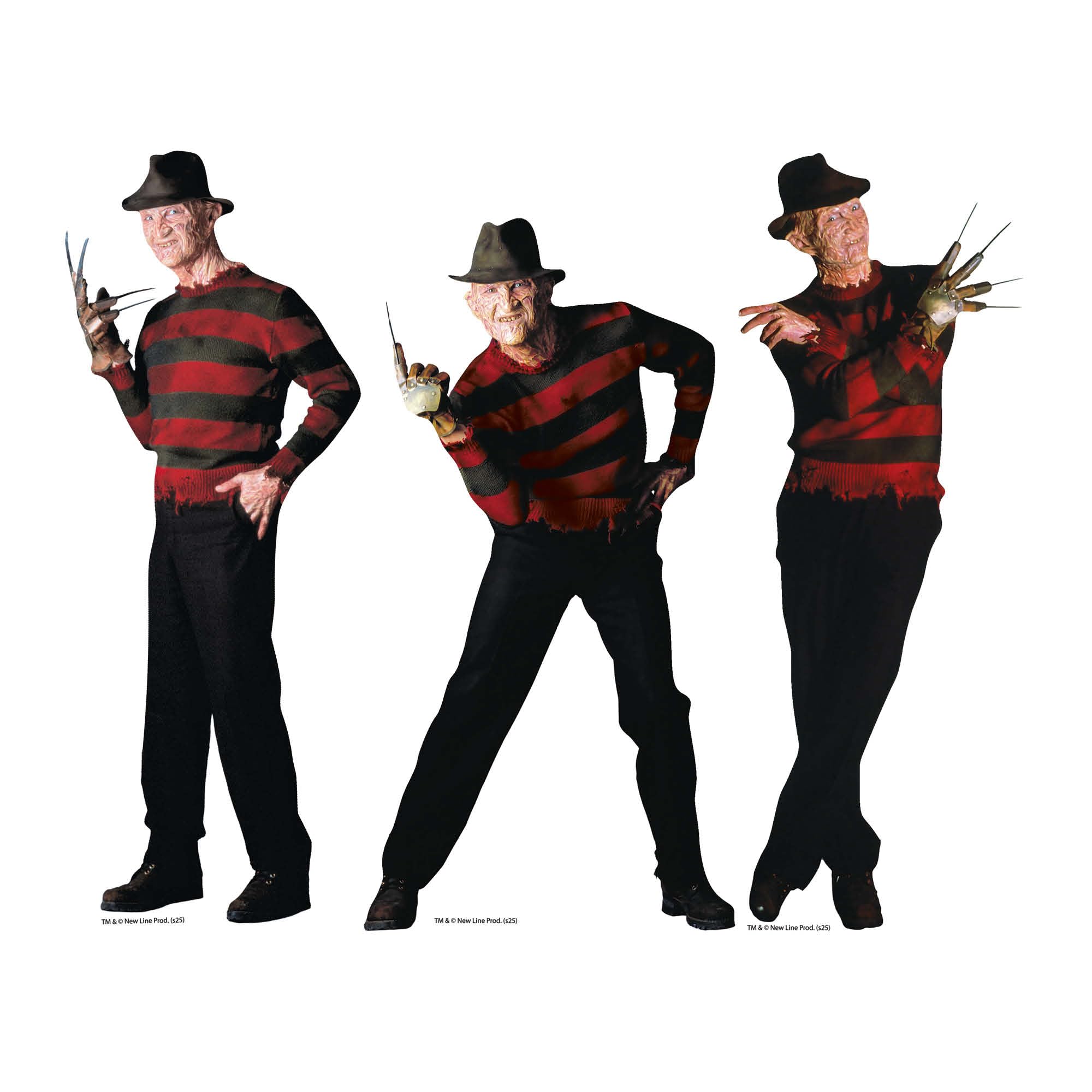 Star Cutouts SC4638 Freddy Kreuger A Nightmare On Elm Street Shelf Top Pack Cardboard Cutouts Height 31cm