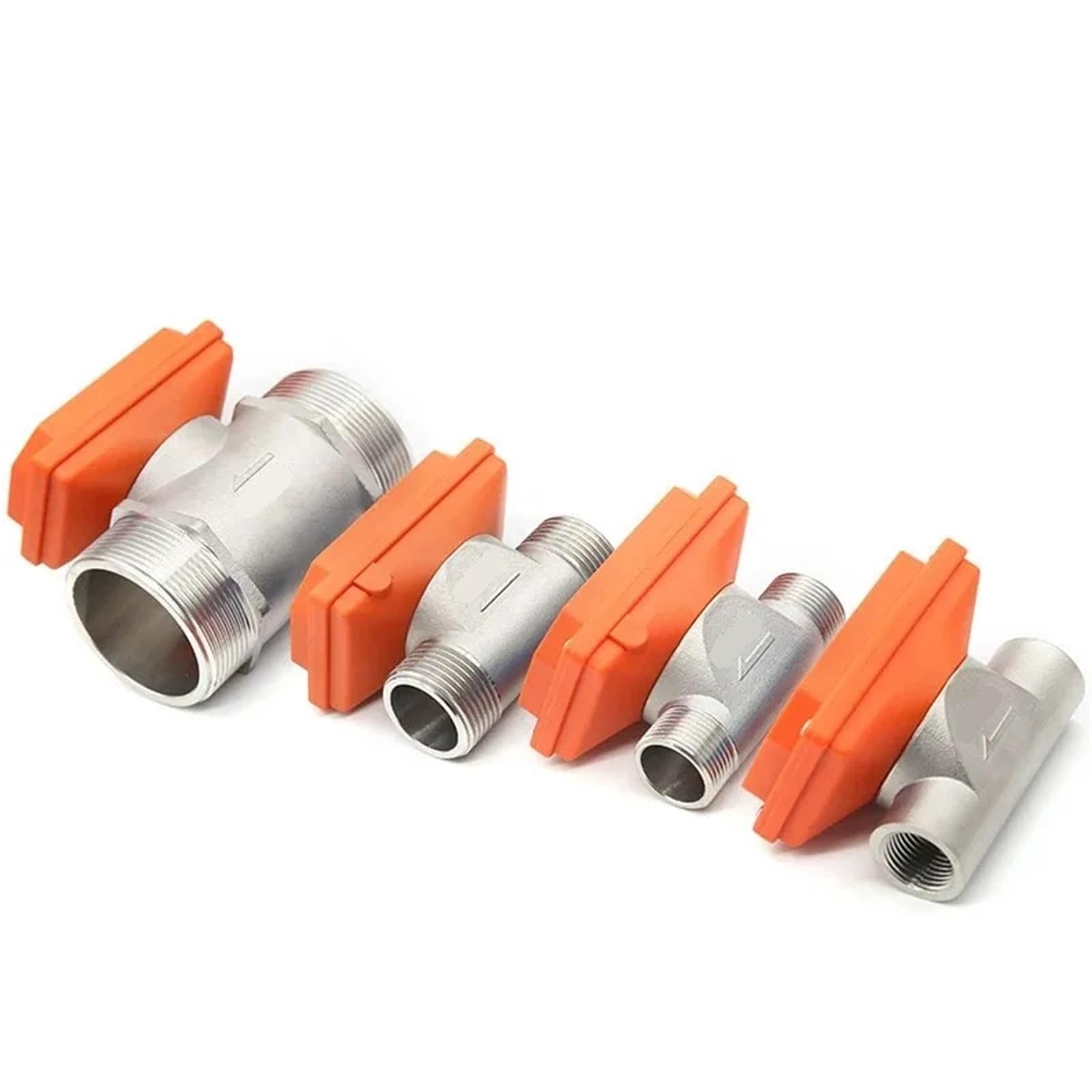 1 medidor de flujo digital inteligente de acero inoxidable de alta precisión con pantalla de sensor de flujo de agua (DN32)