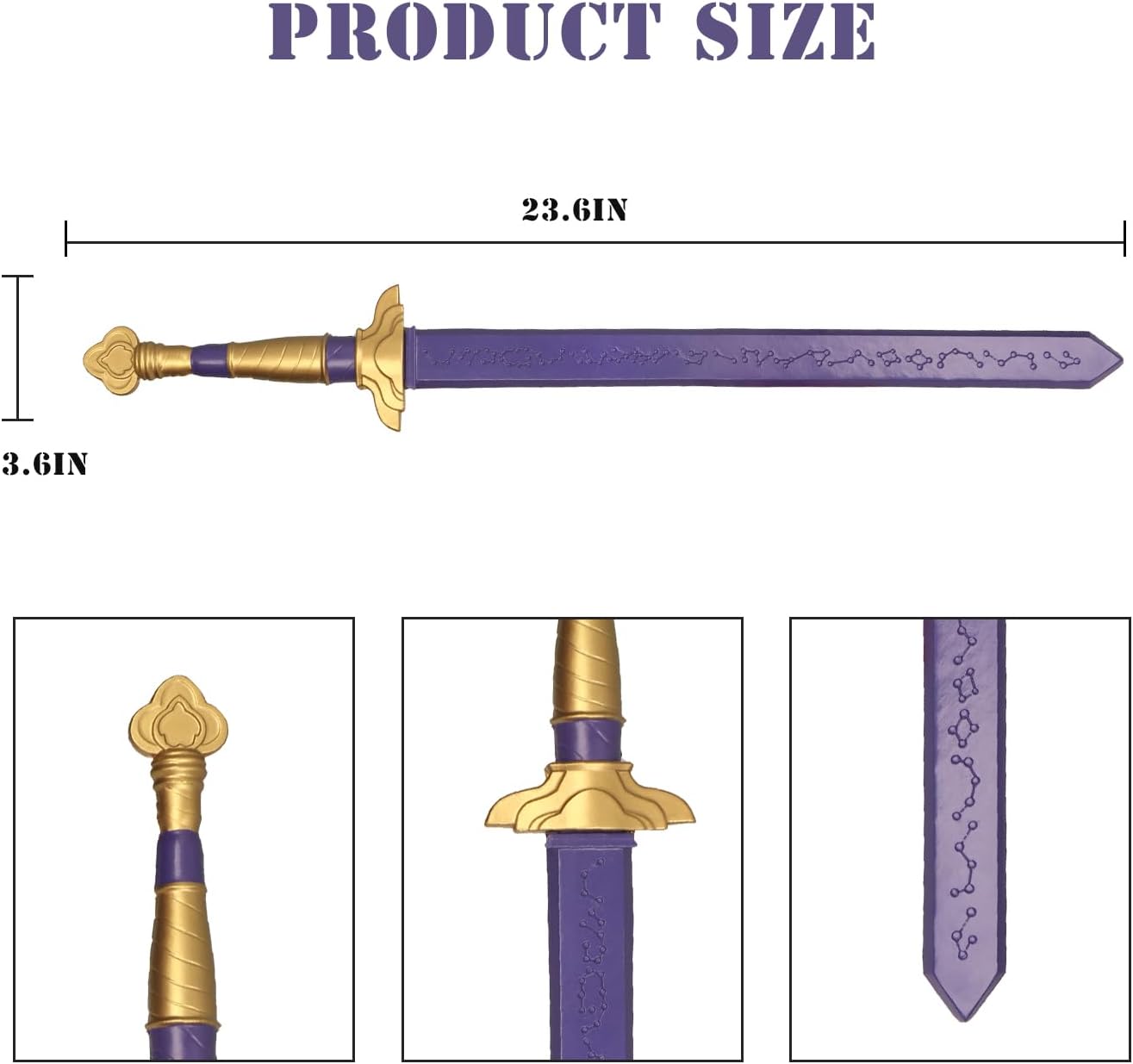 CoserWorld Soft PU Foam Dagger Props for Anime Cosplay Halloween Party, Great Gift for Costume Accessories