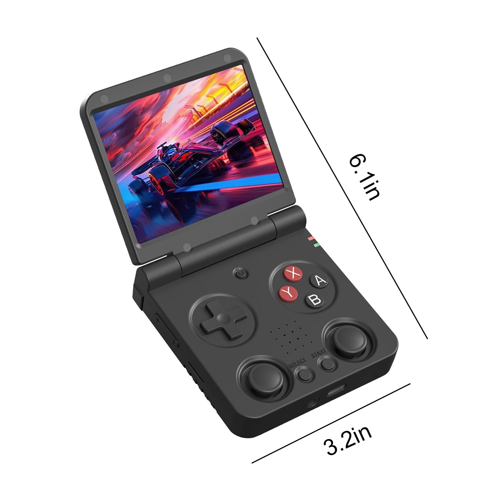 Console di Giochi Portatile Retrò a Handheld Pieghevole, Con Batteria da 3000mAh (Scheda TF Non Inclusa), Design Flip Supporta WiFi e Bluetooth 4.2 Ideale per Adolescenti e Adulti
