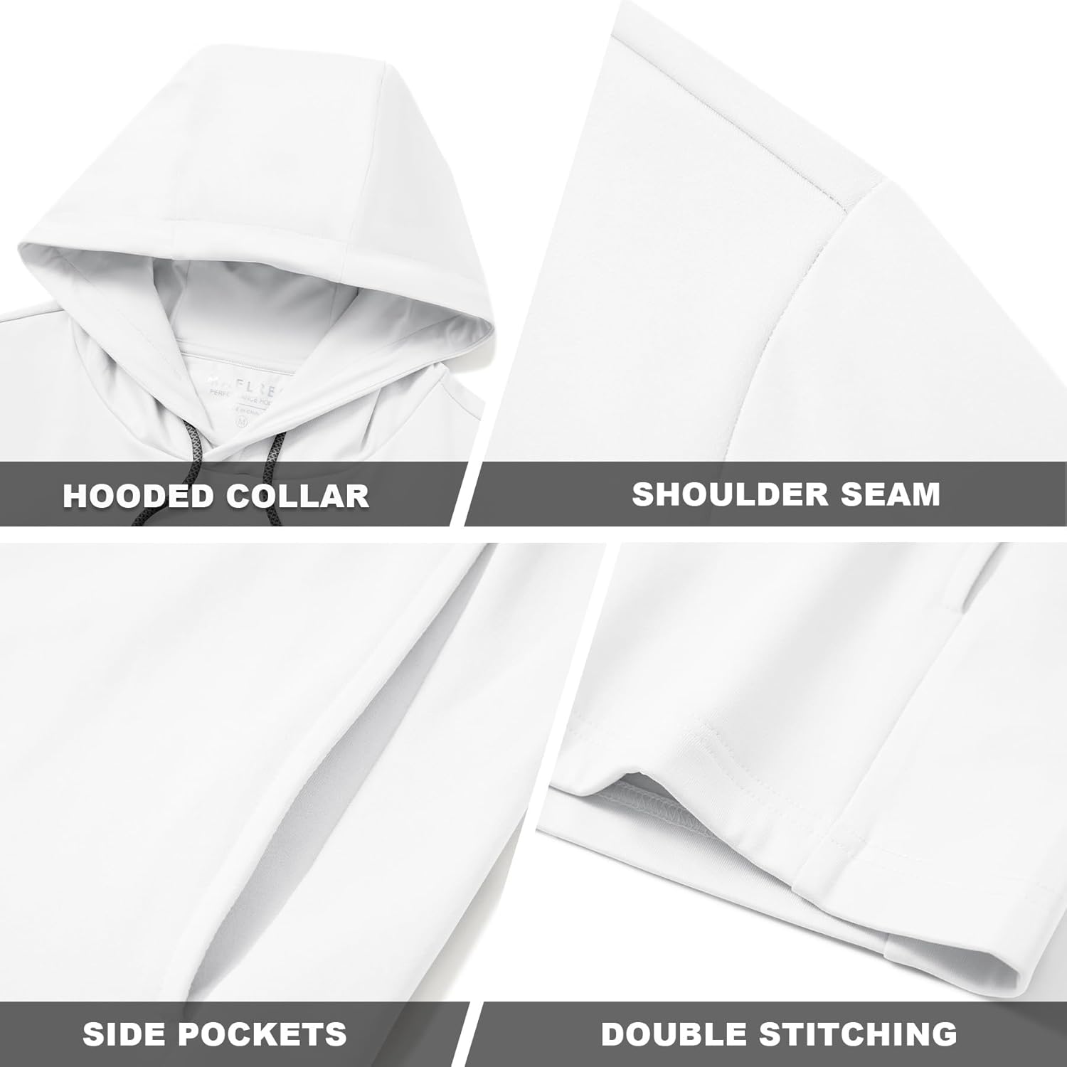 M MAELREG Hoodies for Men Golf Fleece Hooded Sweatshirts Dry Fit Athletic Lightweight Casual Midlayer Mens Hoodies Pullover