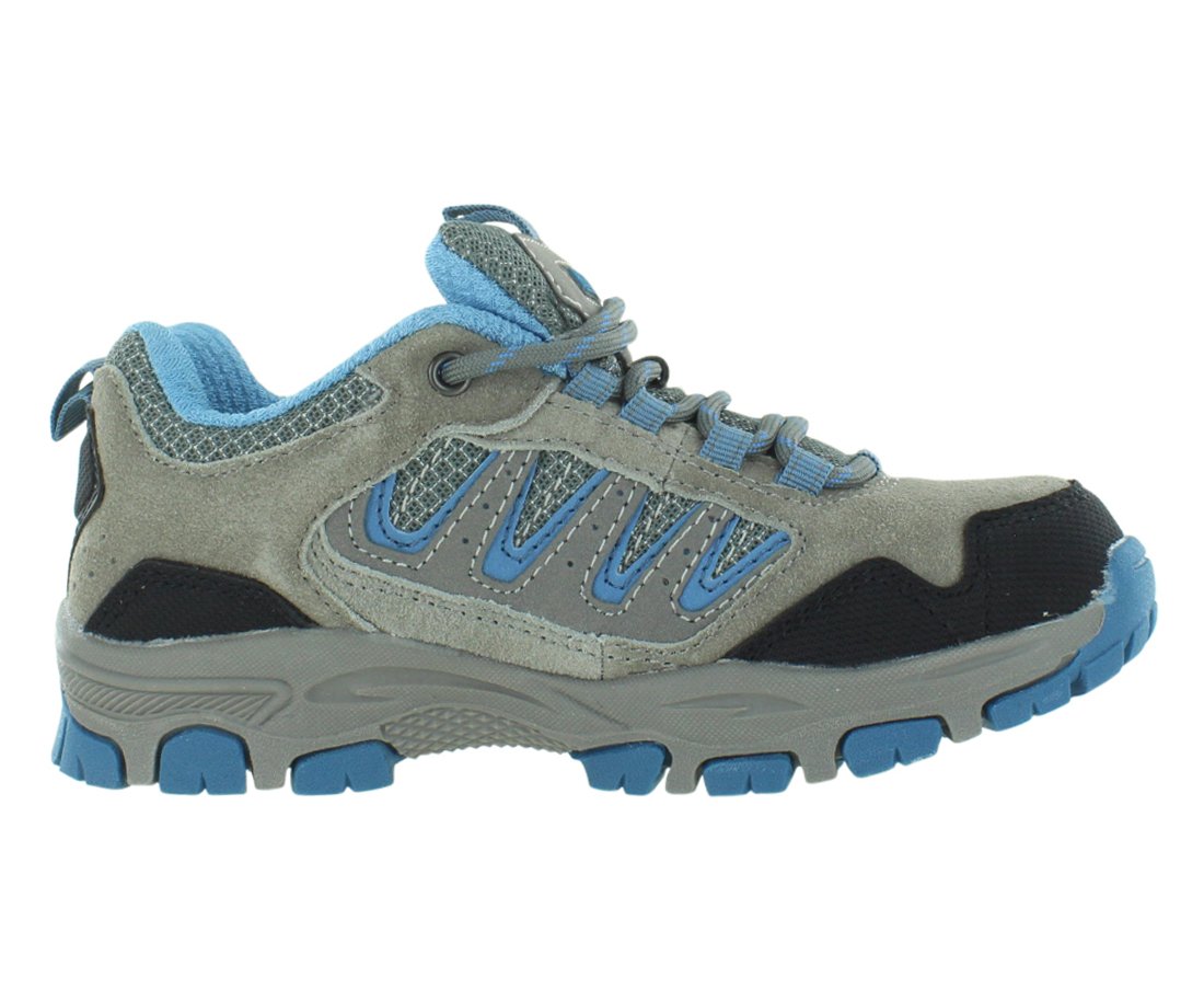 Pacific Trail Alta Jr Hiking Boots Boys Shoes Size 3.5, Color: Grey/Blue