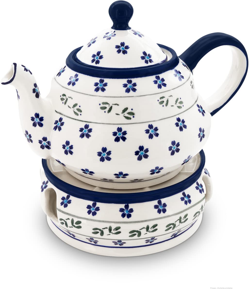 Théière originale en céramique de 1,5 l avec son réchaud pour vos brunchs d'hiver