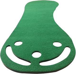 Golf Putting Green Mat, Portable Putting Green Set for Golf Putting Use, Simulation Course Slope Design, Practice Your Putting Skills Anytime, Anywhere with This Training Aid for Office, Backyard