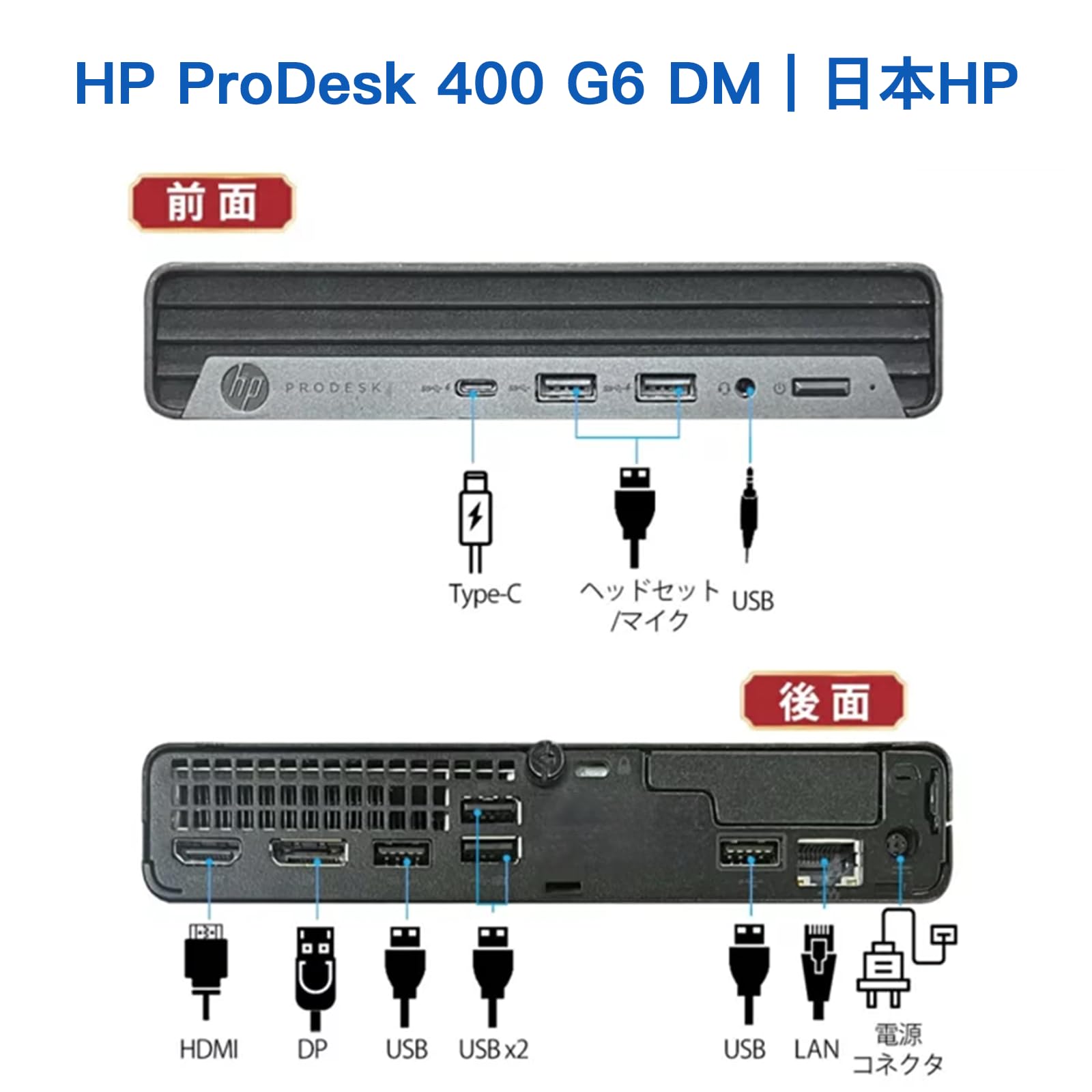 Amazon.co.jp: 【整備済み品】エイチピー ProDesk 400 G6 DMミニ