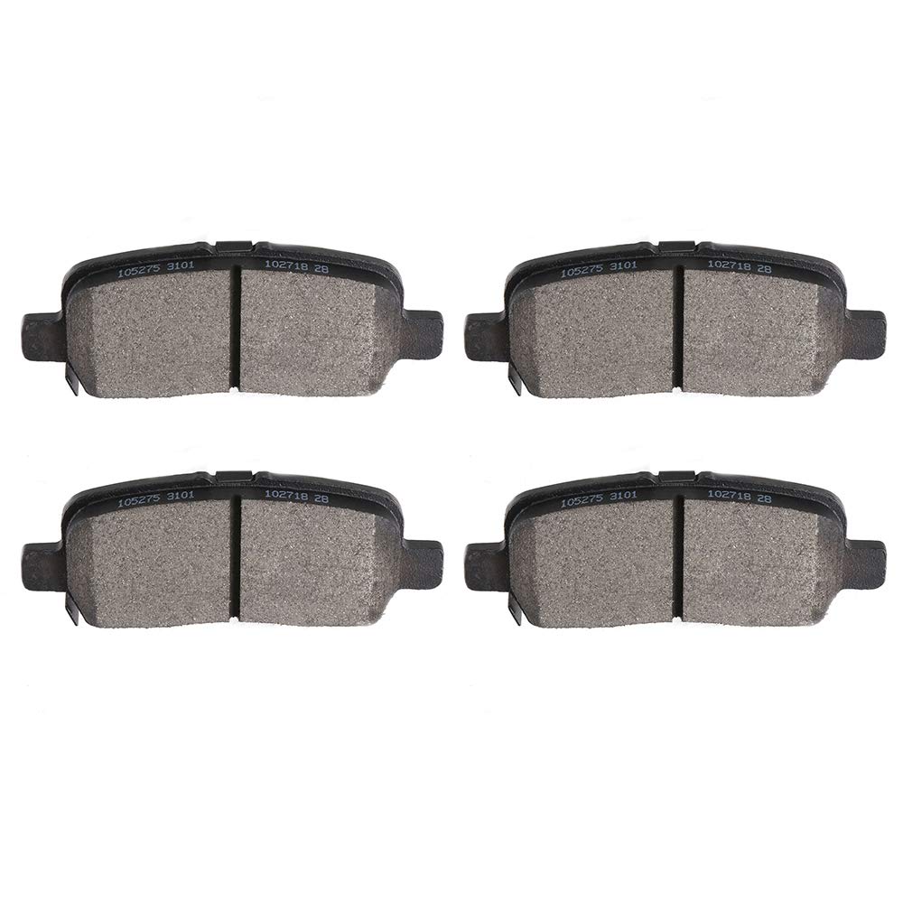 cciyu D999 Ceramic Rear Brake Pad Set Fit For 05-09 For Buick Allure,05-09 For Buick LaCrosse,11-13 For Chevrolet Impala,14-16 For Chevrolet Impala Limited,04-08 For Pontiac Grand Prix