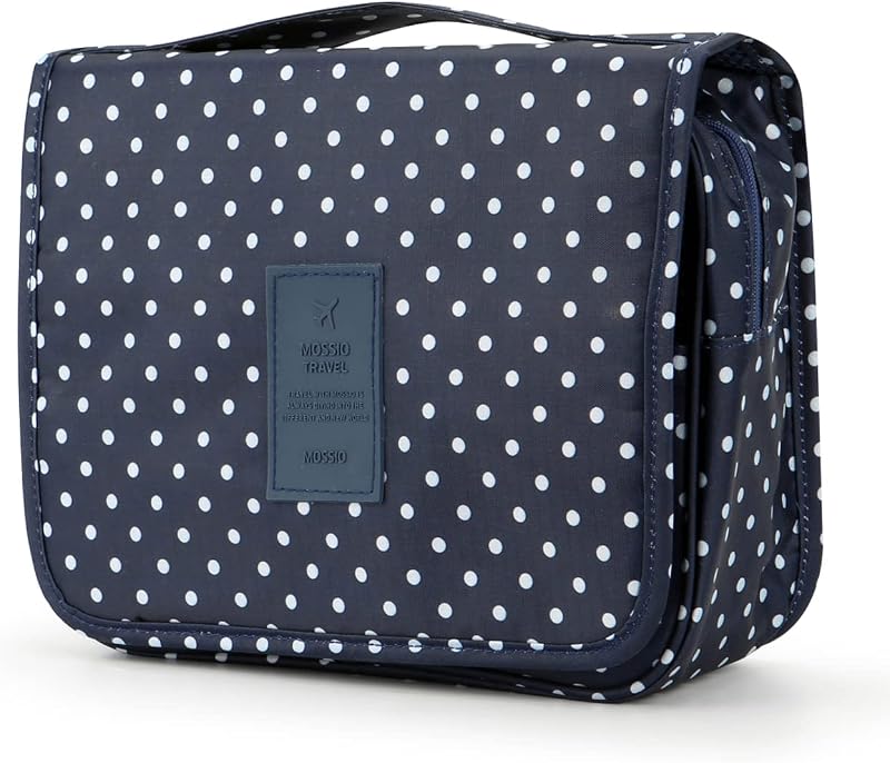 Mossio Necessaire suspensa de viagem com gancho, compartimentos e organizador para cosméticos, TOBE-03