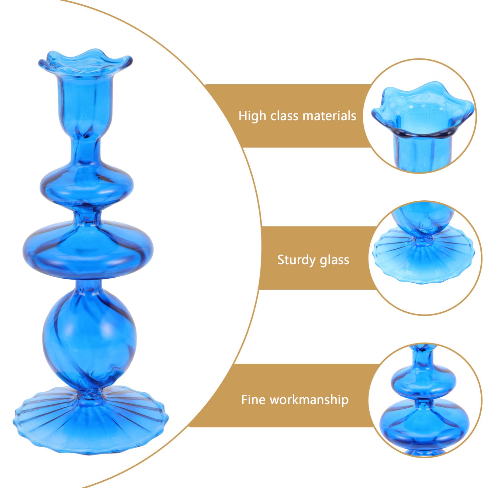 Candlestick Home Decorative Candleholder Decorative Candle Holder Candle Display Stand Elegant Candle Stand Wedding Decoration Home Desk Decor Desktop Decor Glass Candle Holder