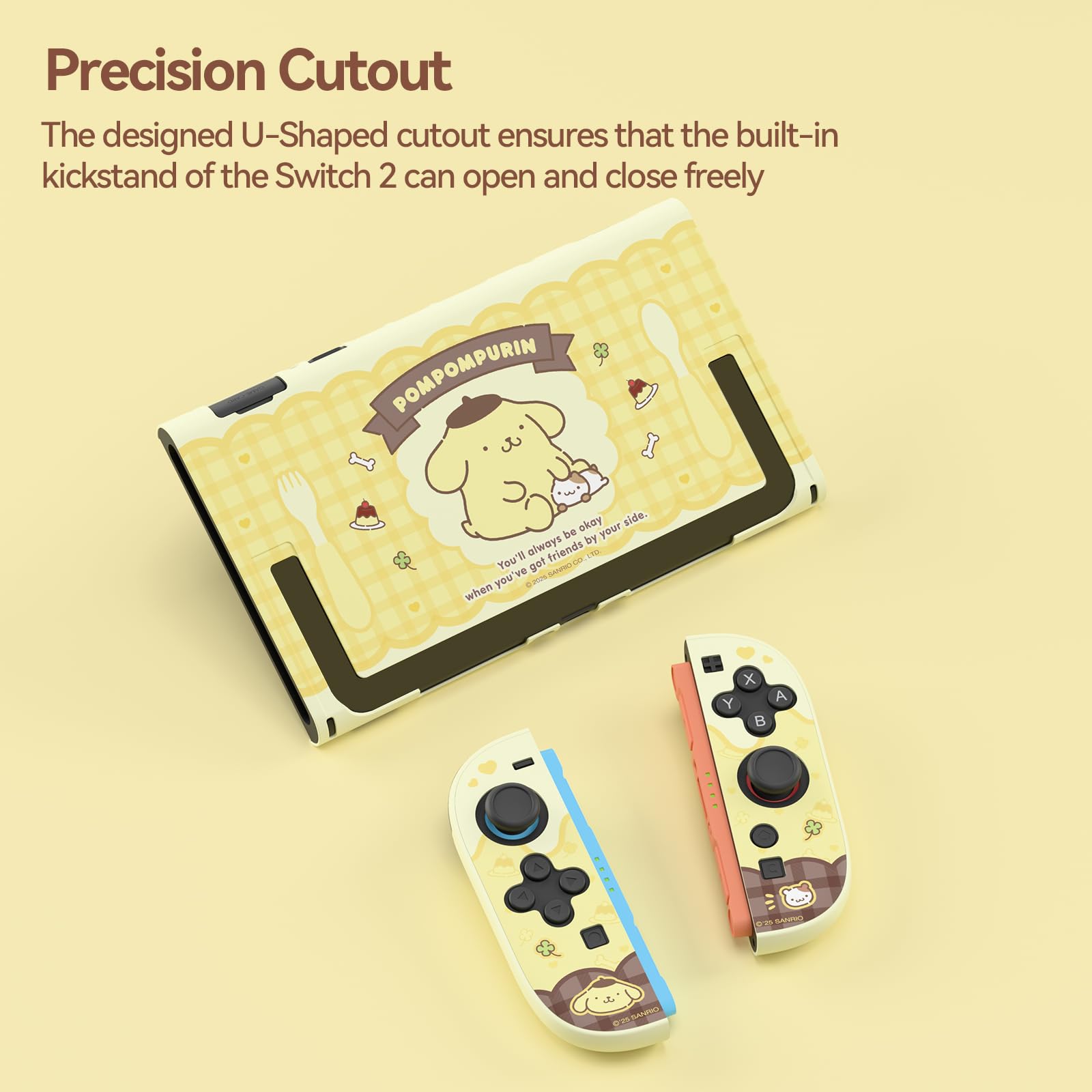 Kuitmor Dockable Case für Nintendo Switch 2 Modell 2025, Slim Hard PC Scratch&Shock Schutzhülle Kompatibel mit Switch 2 Zubehör - BDG
