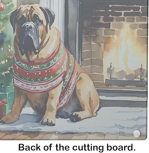 Miniatura 10 de Caroline's Treasures DAC2753LCB Siberian Husky Cozy Christmas Glass Cutting Board Large Decorative Tempered Glass Kitchen Cutting and Serving Board