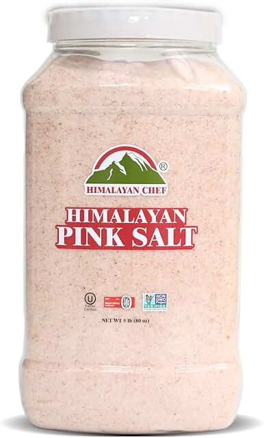 Himalayan Chef Himalayan Pink Salt, Fine-5lbs
