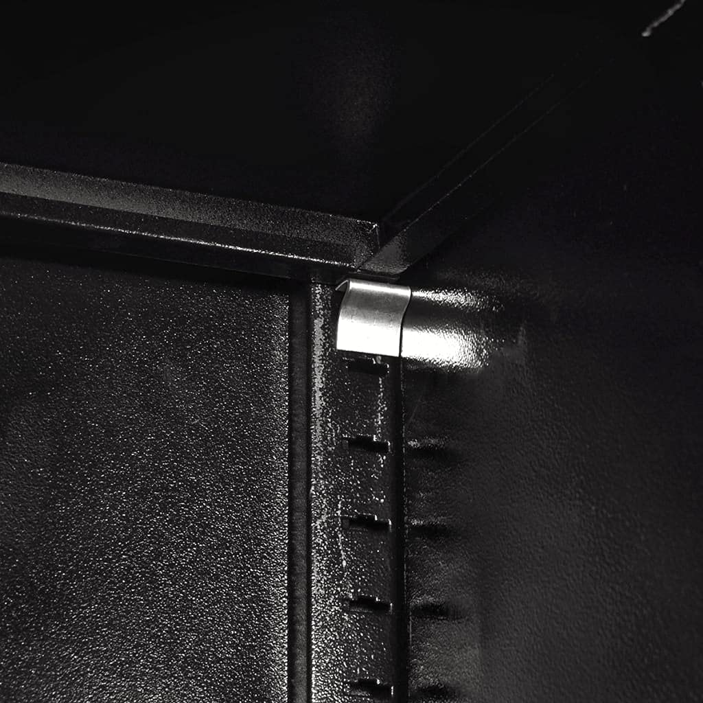 Genérico Armario de Herramientas 2 Puertas Acero Negro/Rojo 90x40x180 cm,Bricolaje,Accesorios de Bricolaje,Organización y Almacenamiento de Herramientas,Armarios para herramientas-20158