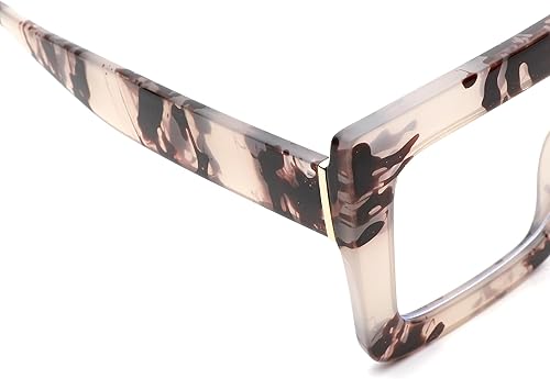 Miniatura 5 de Pro Acme Gafas de bloqueo de luz azul, marcos cuadrados grandes, anteojos falsos para mujer