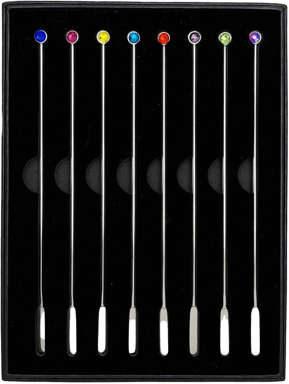 Bright Gem Crystal Cocktail Stir Sticks