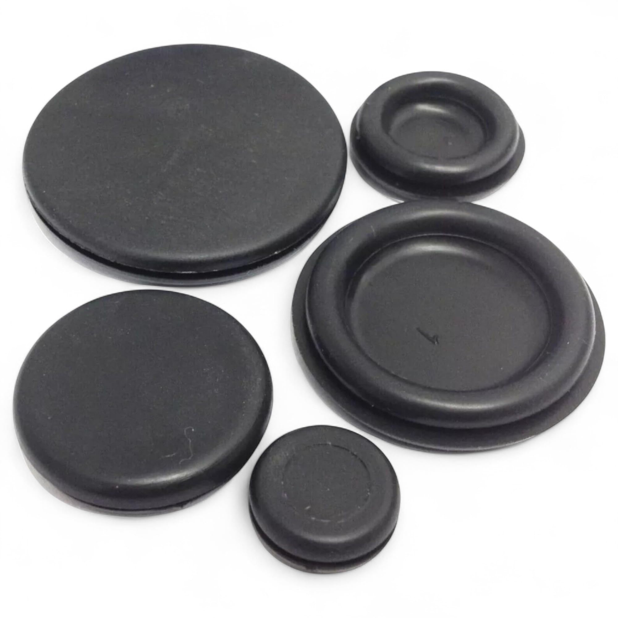 25 Pcs Blanking Grommets Rubber Bung Grommet Plug for Junction Box Entries (16mm Closed)