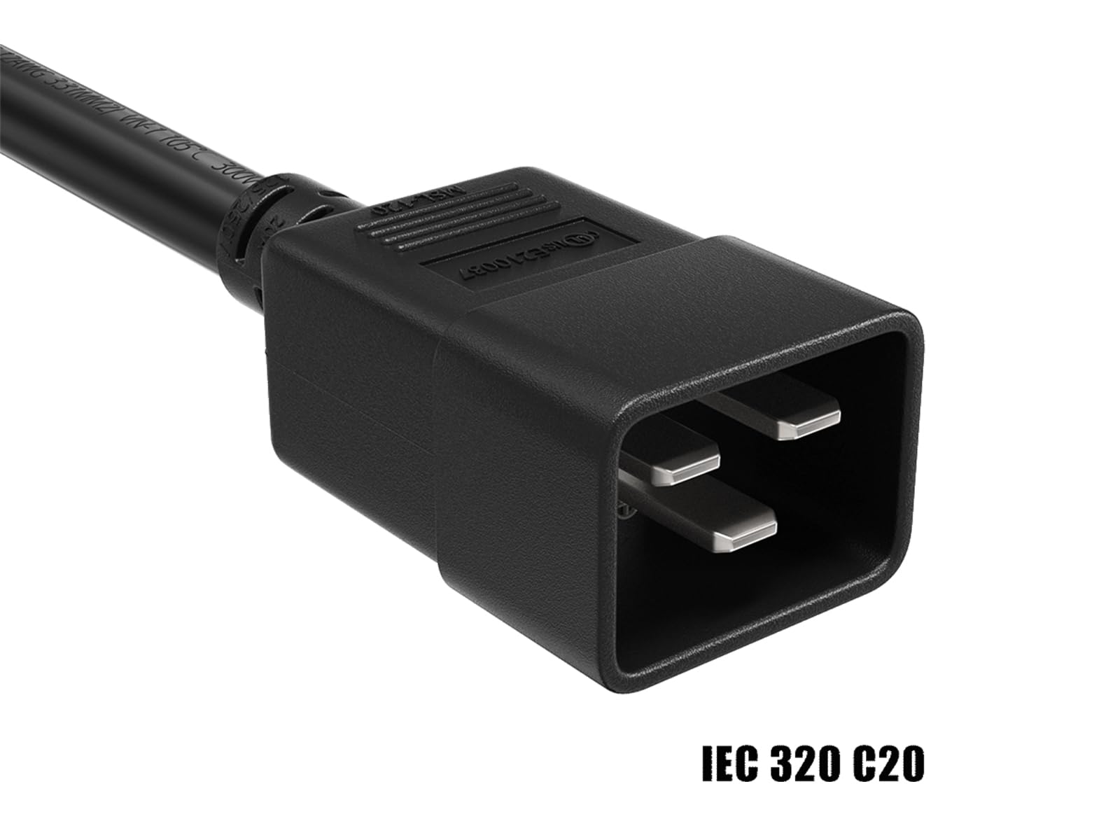 6FT IEC60320 C14 To C19 15A 250V 14awg SJT Power Cord