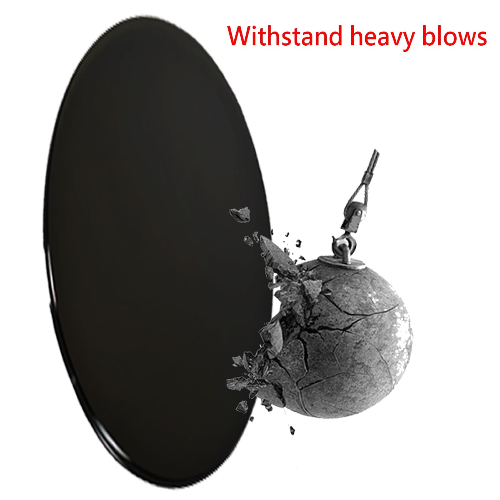 Okrągła płyta ze szkła hartowanego, przezroczysta powierzchnia z polerowaną krawędzią, wymienna szklana płyta. 42 cm, 45 cm, 48 cm, 50 cm, 68 cm, 80 cm (40 cm (16 cali))