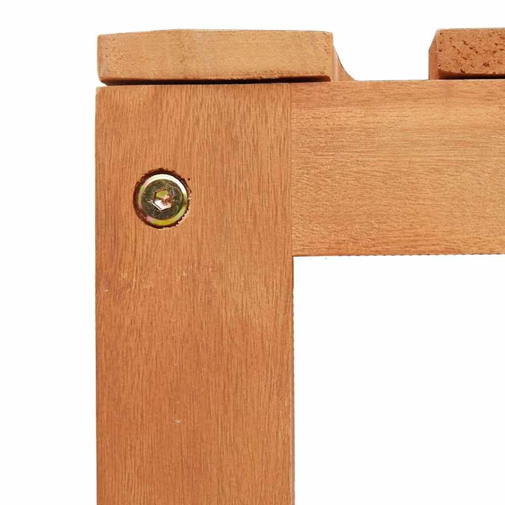 vidaXL Panchina da Esterno a Mezza Luna per 3 Adulti in Legno Massello di Acacia con Finitura Marrone Naturale Resistente ai Raggi UV, Perfetta per Giardini e Patios, Posto a Sedere per Esterni, Mobi