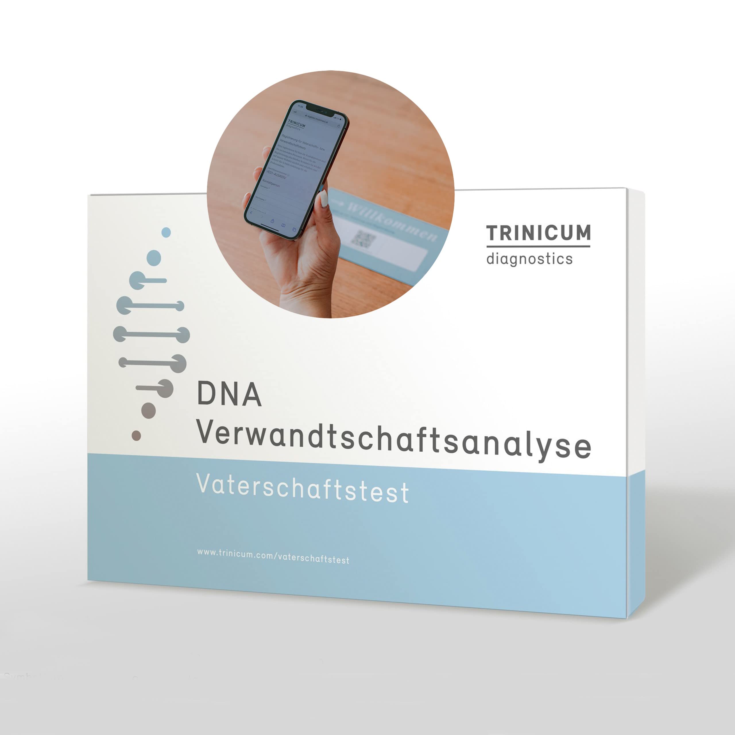 Test di paternità DNA padre figlio con analisi di laboratorio | kit test a domicilio per 2 persone | prelievo saliva, online e senza documenti | risultato discreto e affidabile