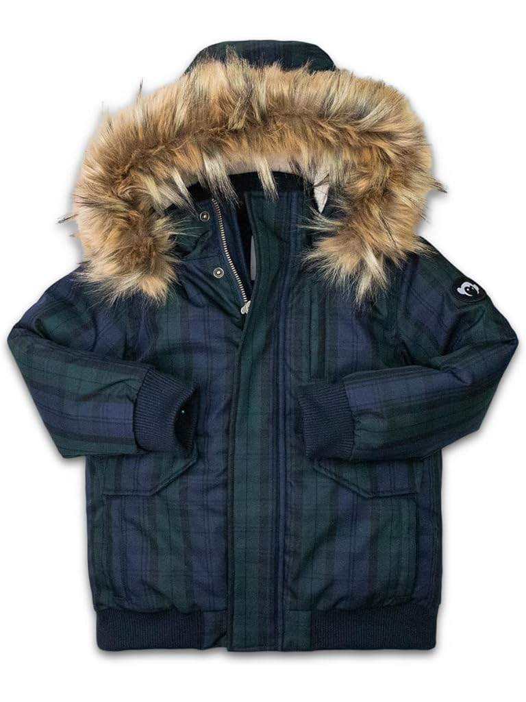 Black Appaman City Transit Coat (Toddler/Little Kid/Big Kid)