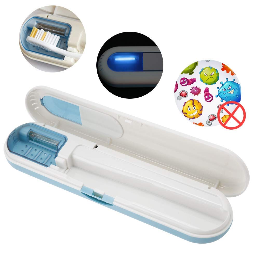 Sterilizzatore Per Spazzolino Denti, Automatico Con Accessori Bagno Spazzolini Denti E Accessori Per Cacciaviti A Stella Sterilizzazione (Blu)