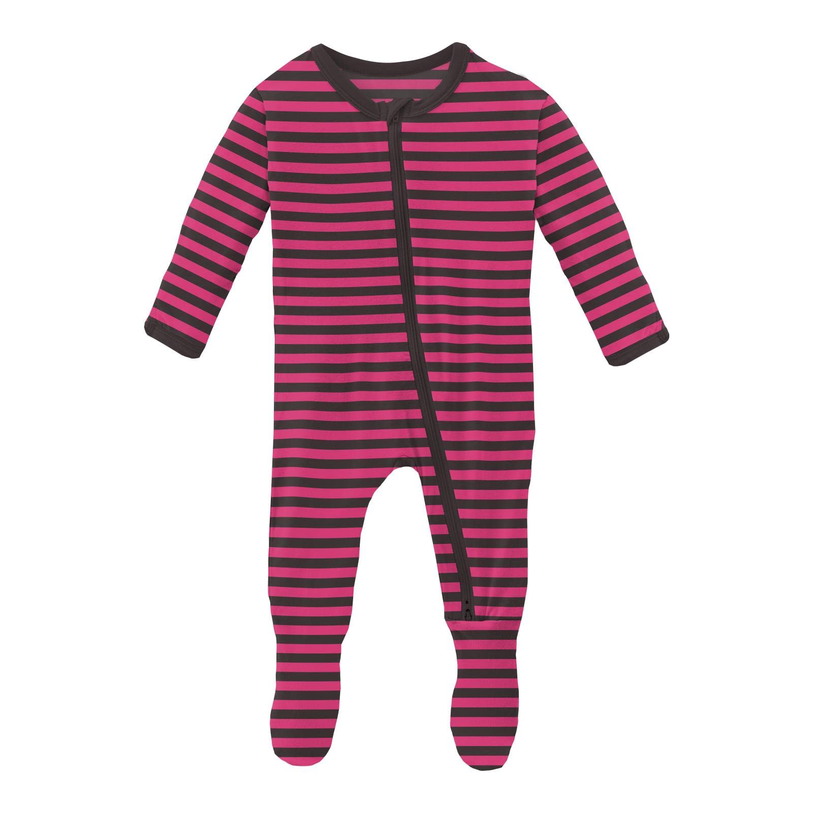 KicKee Baby &amp; Toddler Zipper Footie – Ultra-Soft Viscose from Bamboo Pajamas with Flip Paws &amp; Grips