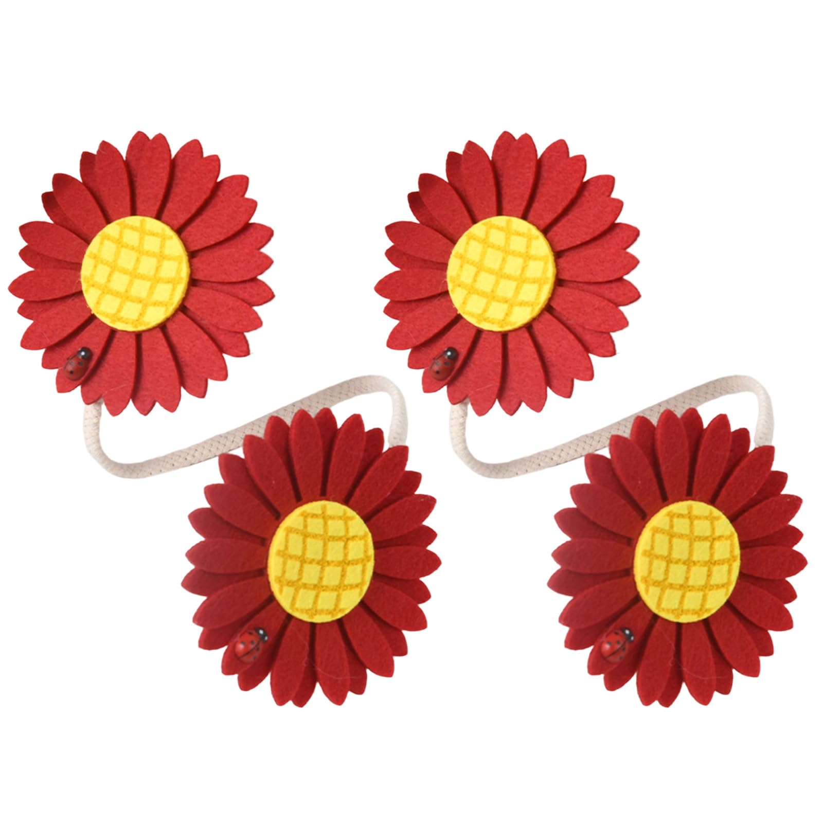 Nucelit Curtain Tiebacks Flower Window Curtain Bind Clips Decorative Curtains Holdbacks Drapery Holdbacks Home Decors Tiebacks