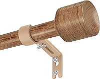 Vista 12 de Barras para cortinas negras mate de 1 pulgada de diámetro. La barra en sí mide de 30 a 90 pulgadas, 1 paquete se ajusta a ventanas de 30-84 pulgadas