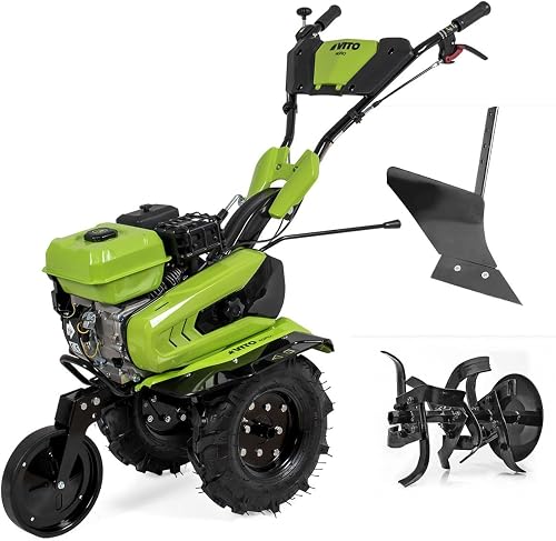 Motoculteur à Essence 7CV 212 Cm3 5200W + Jeu de Fraises + Butte VITO