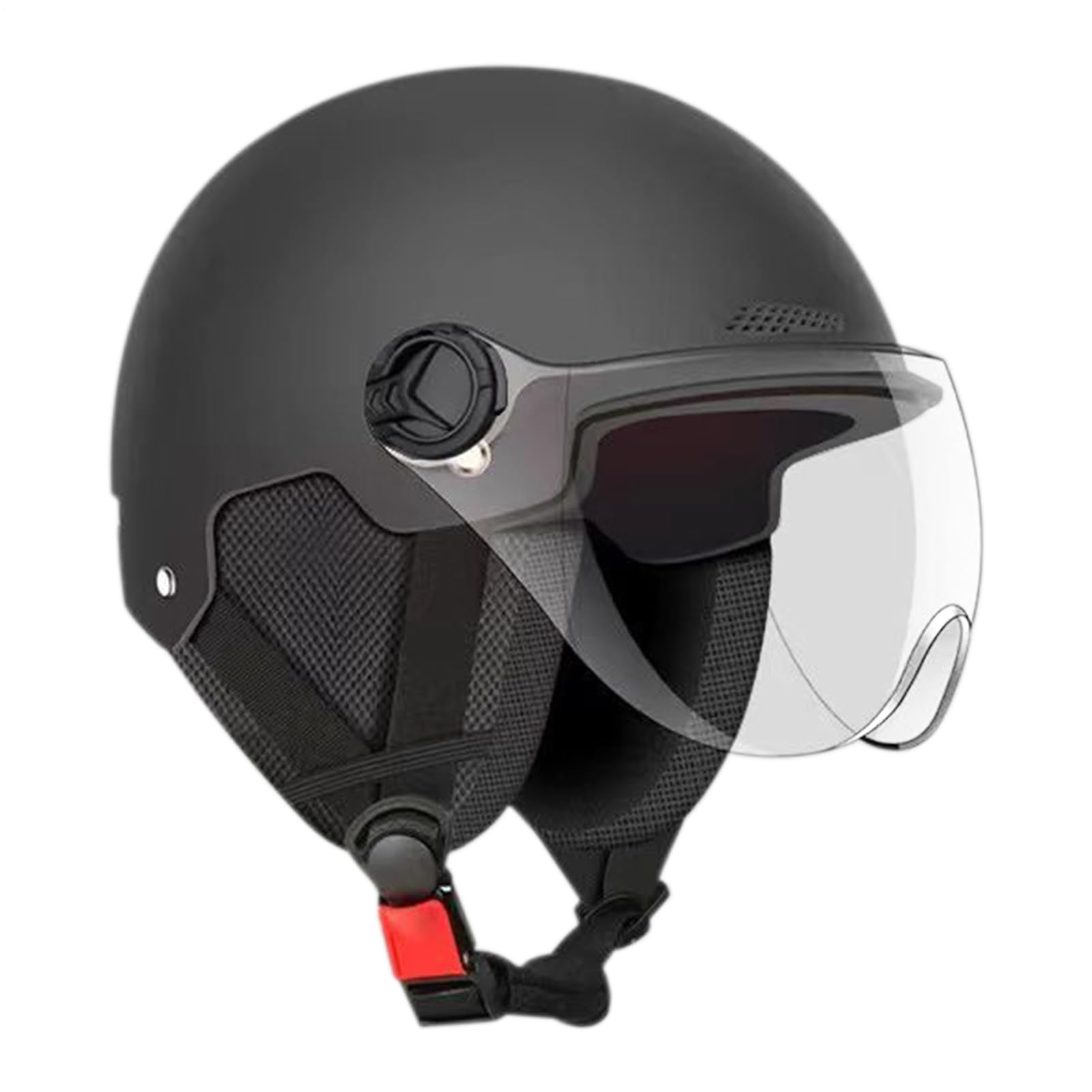 Electric Scooter Helmet, Anti-UV Bike Helmet For Men Women With Visor, Breathable Adjustable Open Face Helmets For Adults, Lightweight Cycling Helmets For Scooter, Skating, Riding