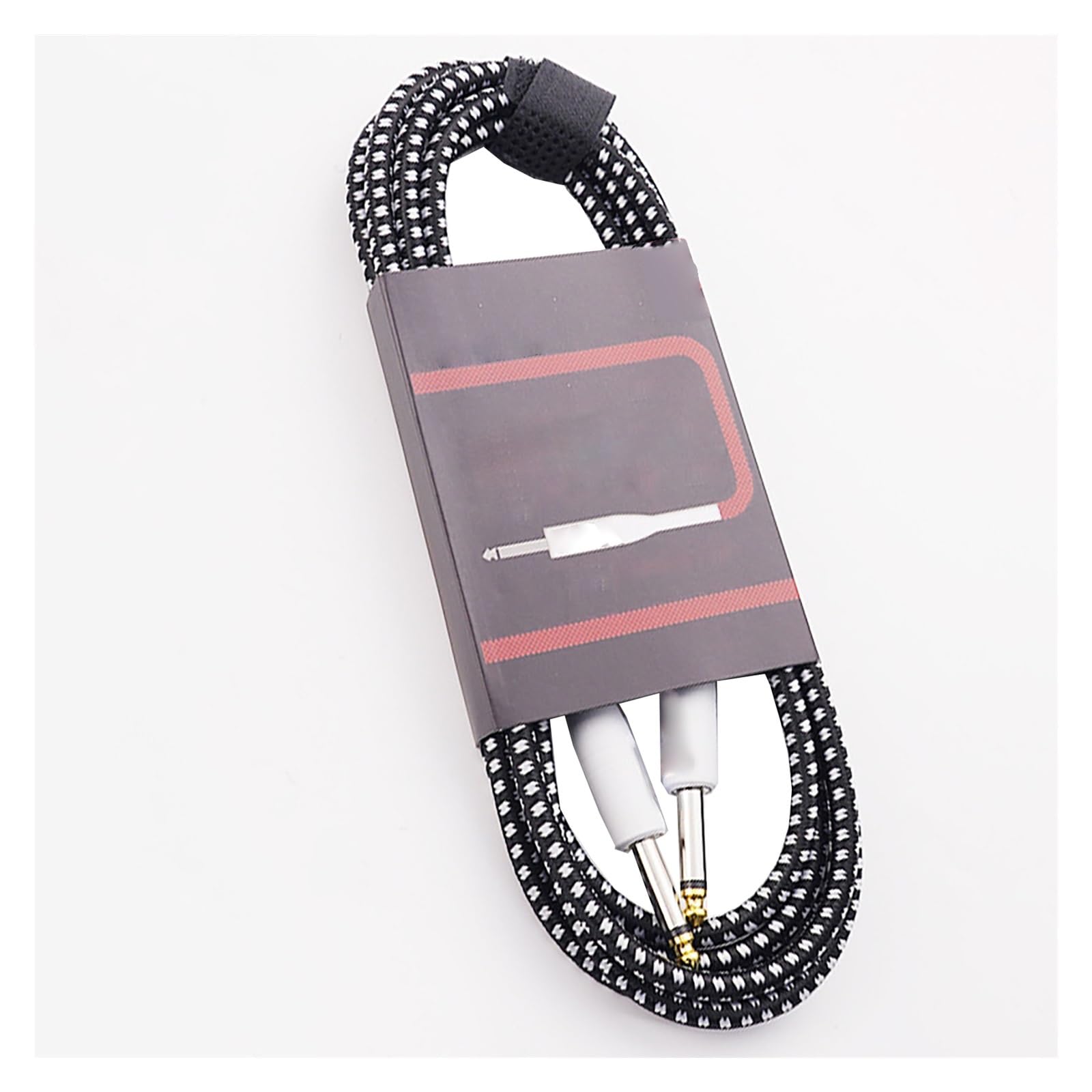 Gitarowy pleciony kabel audio z redukcją szumów Folk Electric Box Kabel do instrumentu akustycznego i basowego Złącze Audio Instrumentu Gitarowego (Size : 300cm)