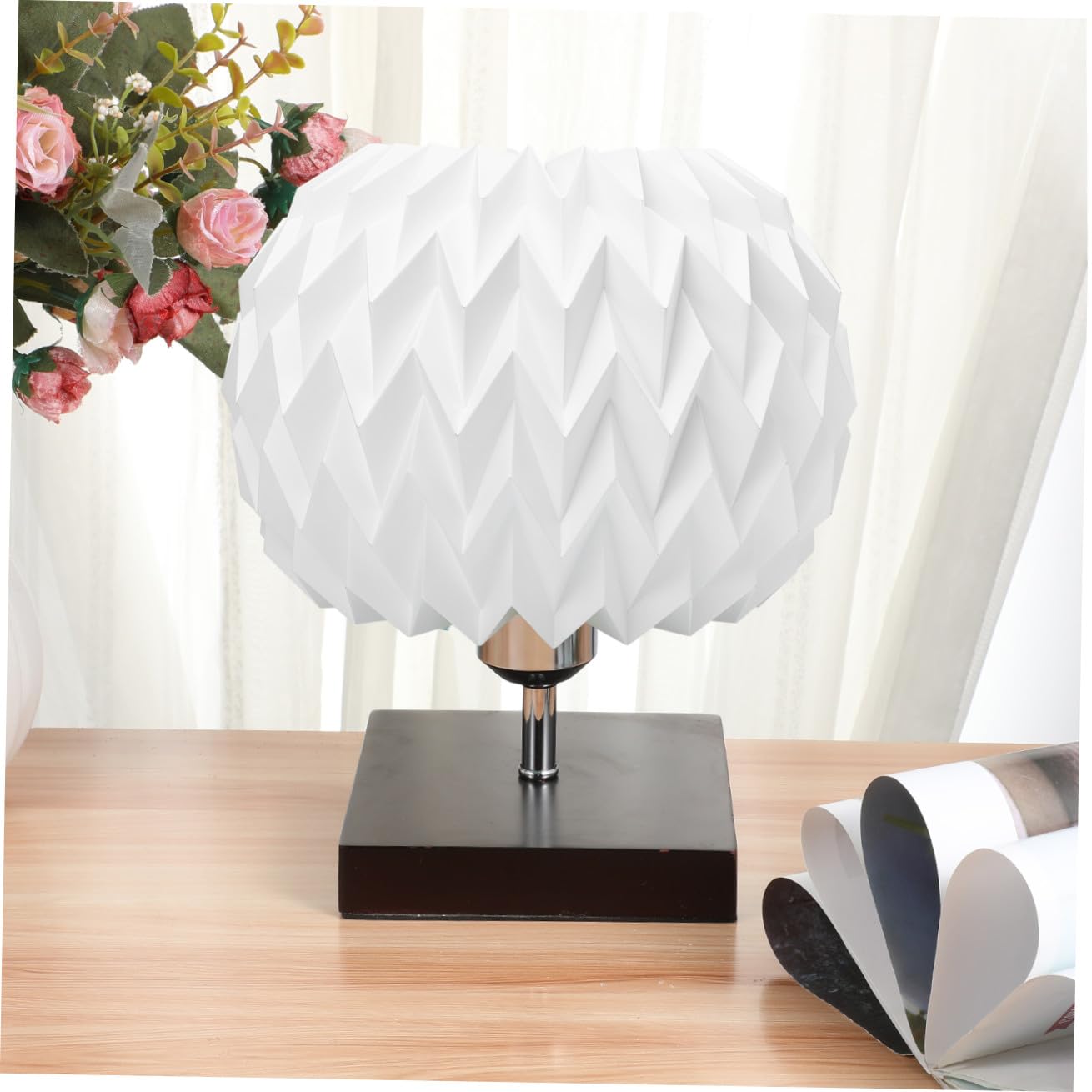 Lampada Sospensione Paralume in Origami Pieghevole Paralume Sospeso Moderno per Bar Sala da Pranzo e Soggiorno Design Nordico Creativo e Resistente