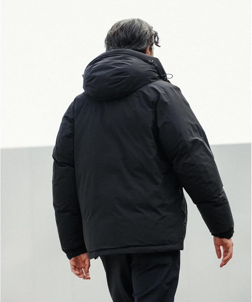 Amazon | [アダムエロペ] ALLIED 700FP ショート フーディー ダウン