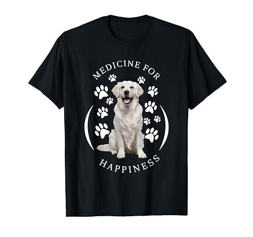 Cute English Cream Golden White Retriever Gifts Medicine for Happiness