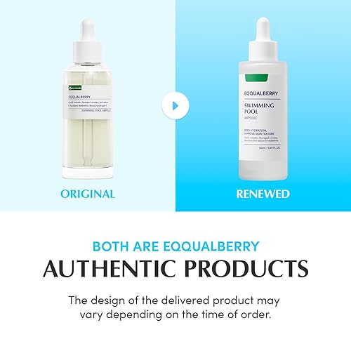 Miniatura 2 de EQQUALBERRY Ampolla de piscina de 1.69 onzas líquidas  Suero de ácido hialurónico para cara, impulso diario de hidratación con complejo 5-CICA,