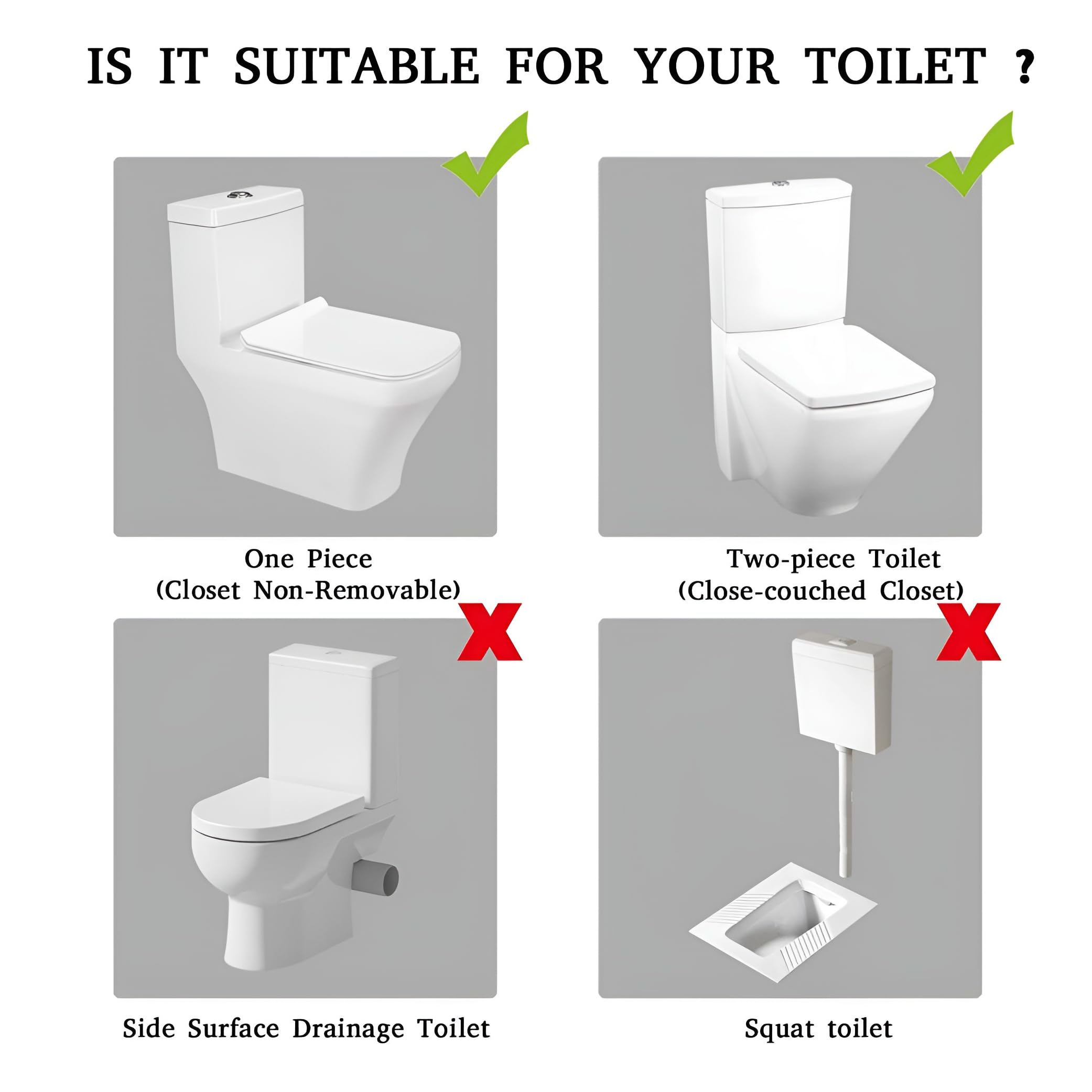 TAXAN Anti Siphon Toilet Flush Tank Adjustable 7’’ to 11’’ Inches Inlet Valve | Universal High Pressure Ballcock for One-Piece Western Commodes | Durable Virgin ABS Material | PACK Of 1 4