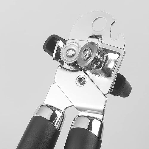 Miniatura 4 de Abrelatas de mano, abrelatas con imán, elevación de tapa sin problemas, abrelatas manual con hoja afilada, abrelatas con asas grandes que ahorran