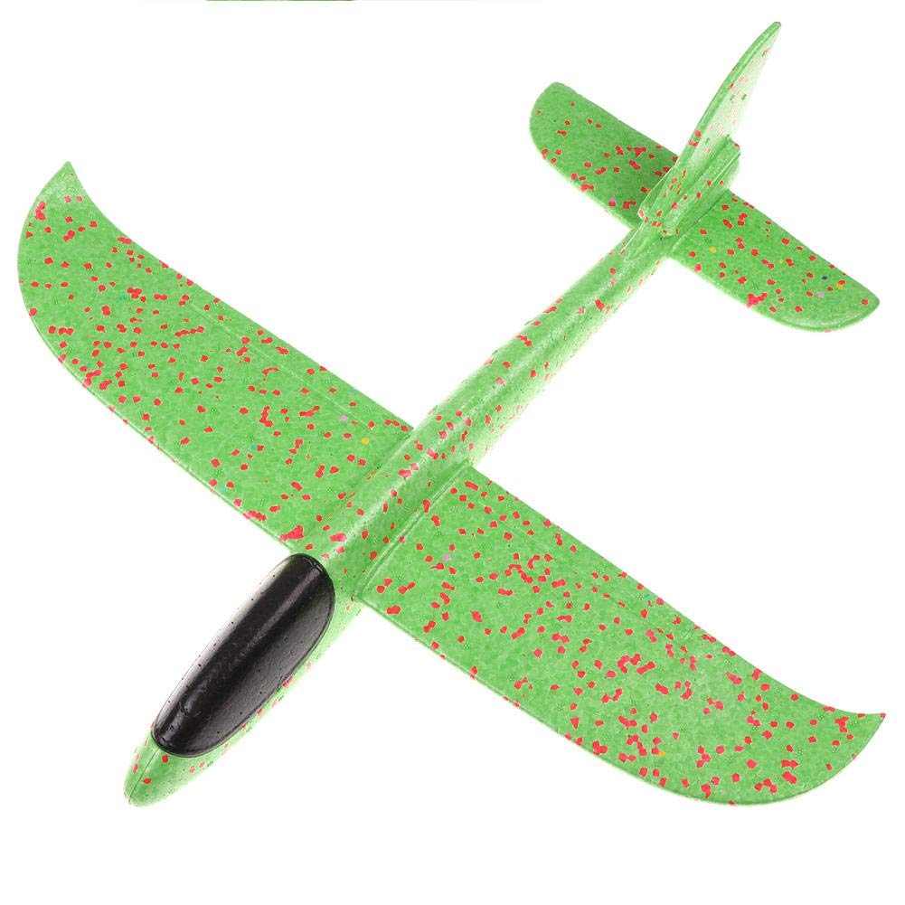 Kids Toys Hand Throw Flying Stunt Plane EPP Foam Aeroplane Model (Green L)