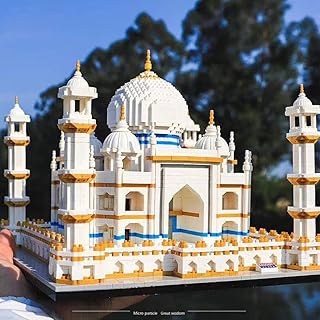 Uvini Micro Blocks Taj Mahal Building and Architecture Model Set, Famous Landmark Architecture Collection Toys Gifts for Kid 12+,Teens and Adult, 4530PCS