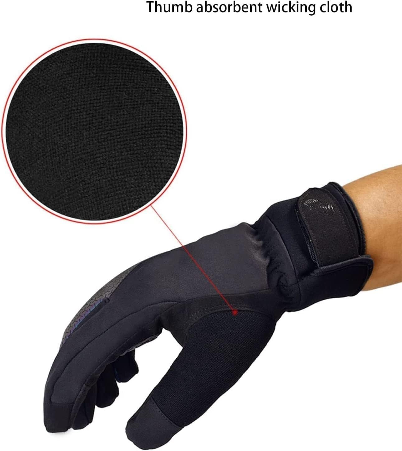 Guantes Térmicos Exterior Guantes Cálidos De Invierno For Conducir, Ciclismo, Escalada, Pantalla Táctil, Con Dedos Completos Invierno