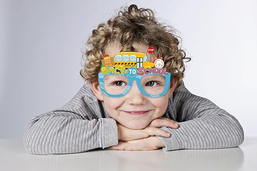 Miniatura 3 de 16 lentes de bienvenida para el primer día de escuela, coloridos accesorios para cabina de fotos ABC, marco de regreso a la escuela, regalos de