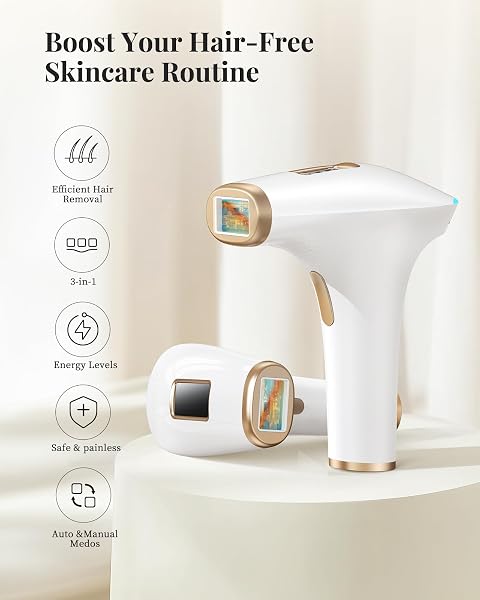 Haarlosy IPL Devices Hair Removal Laser - Painless Hair Removal Device with 3 Advanced Functions HR/SC/RA, 9 Levels, 999,900 Flashes at Home for Women, Men, Armpits, Bikini, Legs, Body - 2