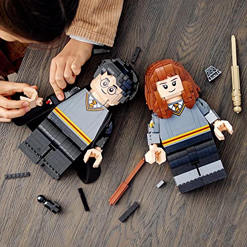 Image of Lego Wizarding World Iconic Brick-Built Harry & Hermione 76393 Building Set