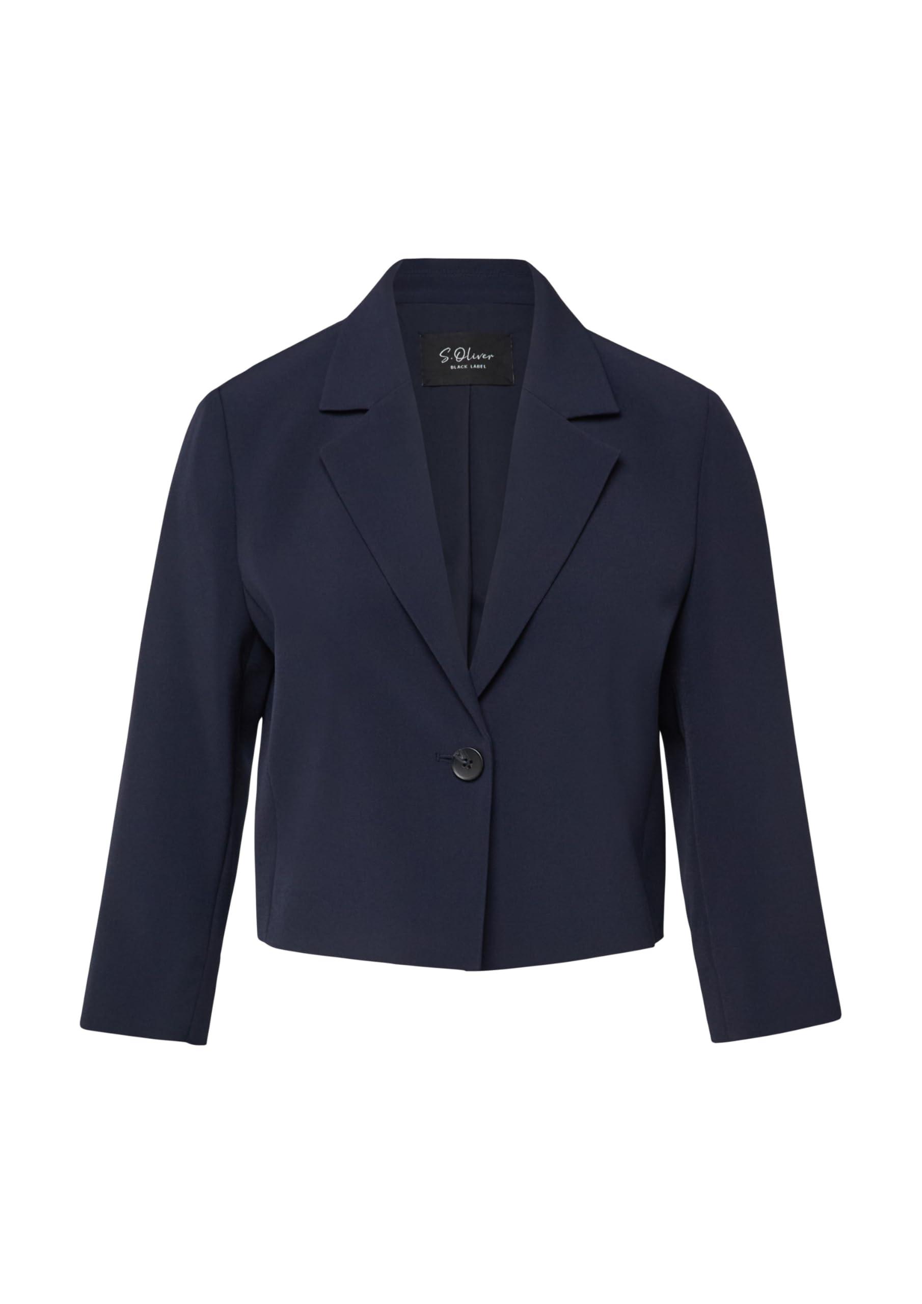 s.Oliver BLACK LABEL Damen 2179682 Cropped Blazer 3/4 Arm