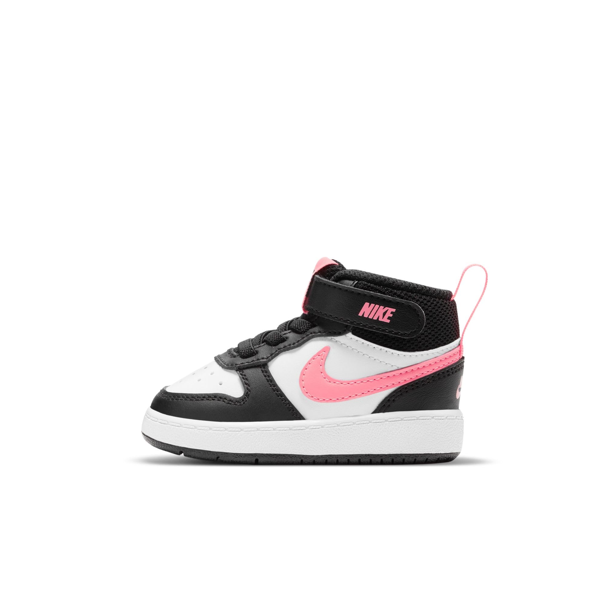 NIKE Court Borough Mid 2 Black/White/Sunset Pulse UK Child 1.5 UK