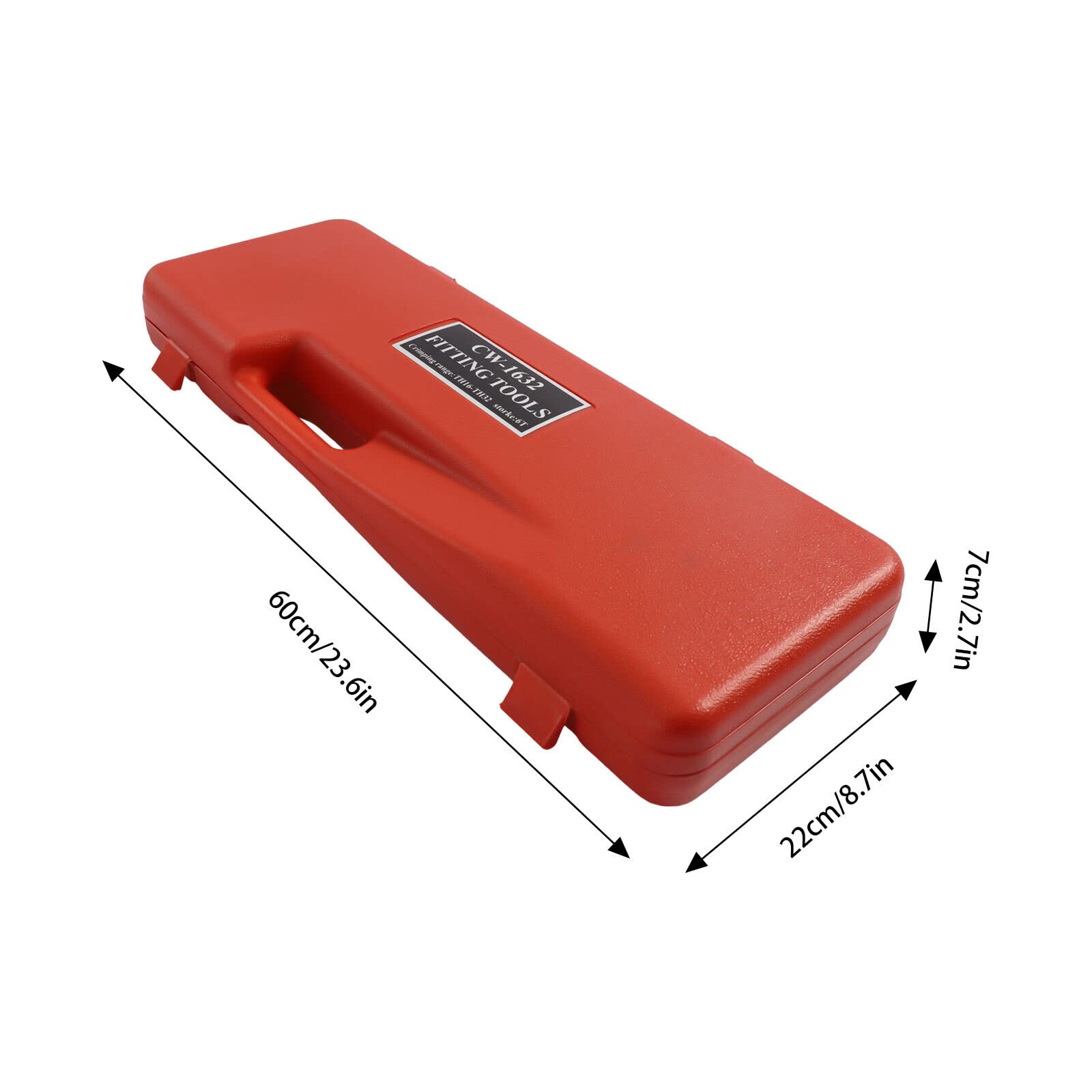 Set di pinze crimpatrici, 9 in 1, per tubi in acciaio inox, pinza crimpatrice girevole a 360°, per tubi di plastica in alluminio, pinza di crimpatura 6T