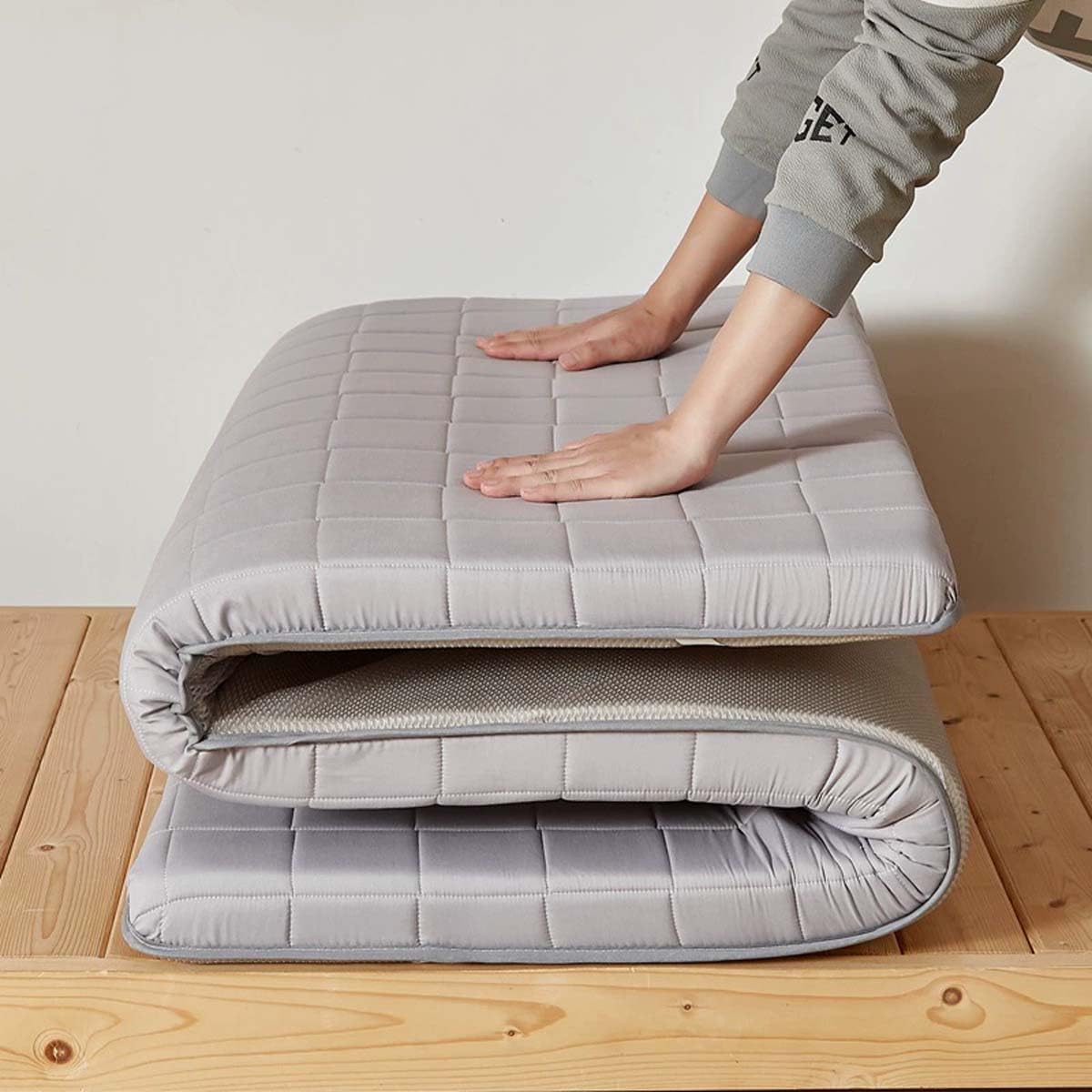 Danchen Japanische Futon-Matratze, faltbare Tatami-Matte, Schlafunterlage für Boden, Gäste, Schlafsäle, Lounge, Camping, extra weich und tragbar (Doppelbett 120 x 200 cm, Bär)