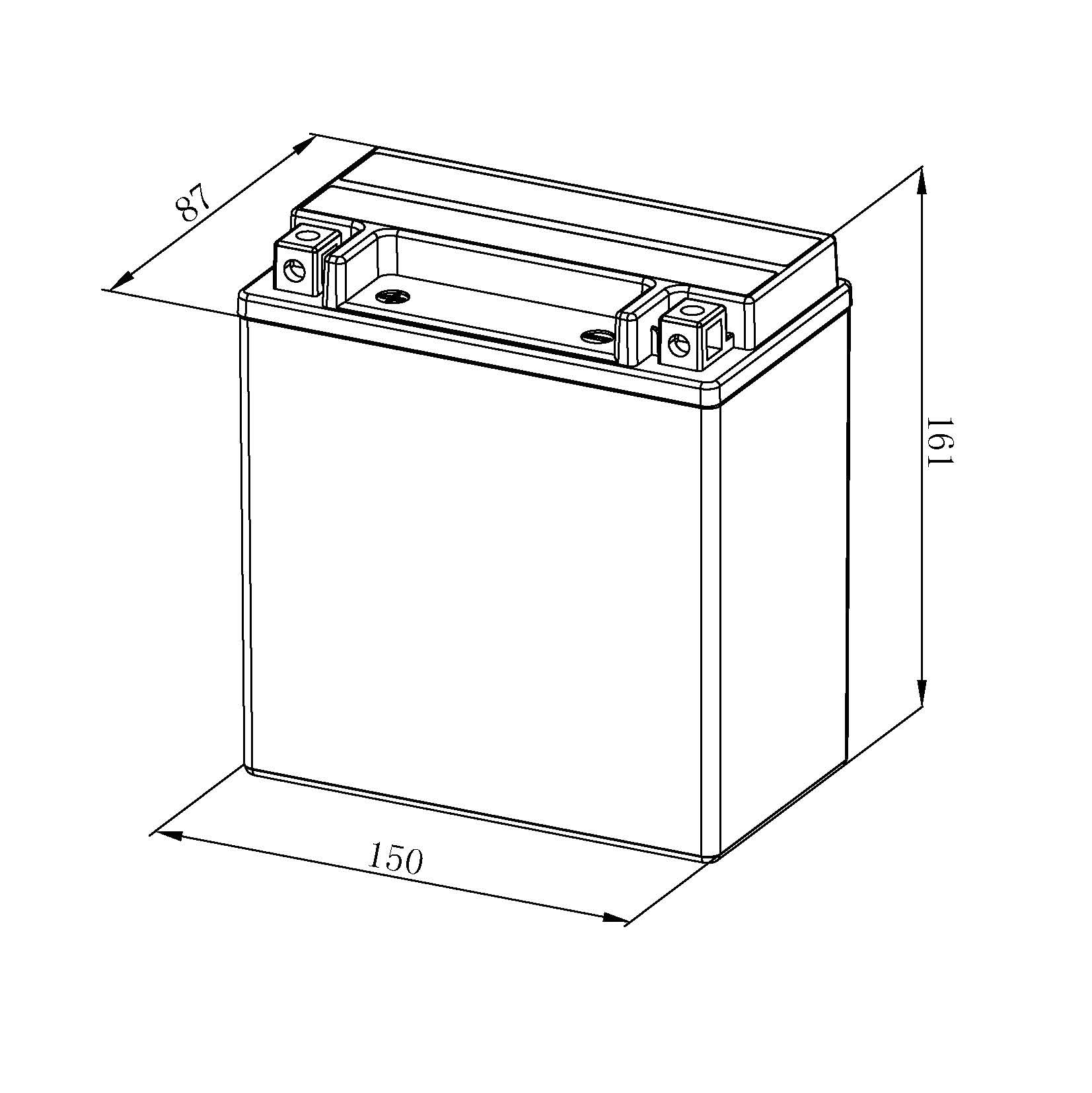 Bosch FA124 - Batería para Motocicletas AGM - 12V 230A 14Ah - Adecuada para motocicletas, motos de enduro, scooters, quads, motos de agua - Compatible M6021, M6022, BTX16-BS, BTX16